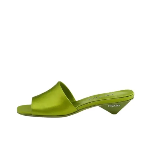 PRADA Шлепанцы Женские Зеленые