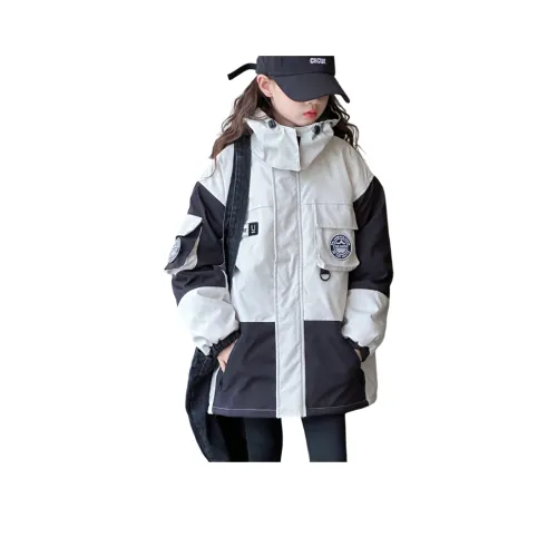 XIAOHONGYU Серый Бежевый Утепленный 3 в 1 Школьный возраст Топы