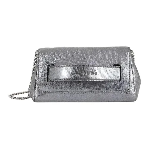 Orciani Козья кожа Одно плечо Через плечо Клатч Женское серебро