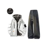 Белый [флисовая подкладка] + черный