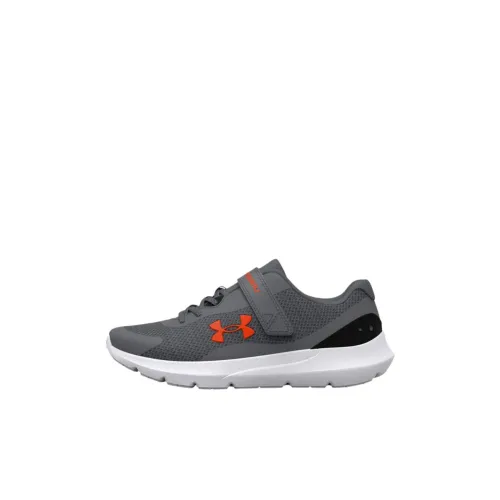 Under Armour Surge 3 AC Low Топ Детские беговые кроссовки Асфальтовый серый для детей 3-7 лет