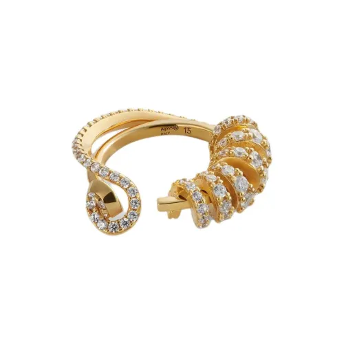 Bottega Veneta Серебряные Кольца Женские Белые