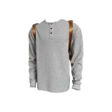 Серый с флисовой подкладкой