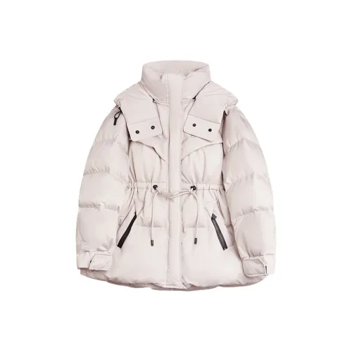 ELLE Светло-серый женский пуховик