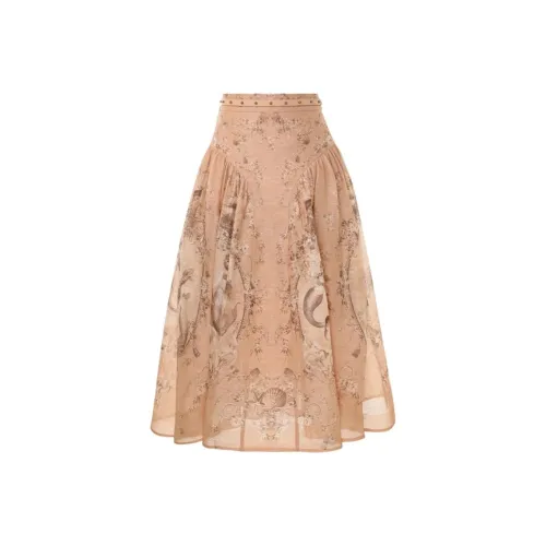 Zimmermann SS26 Повседневная длинная юбка для женщин