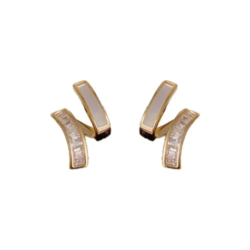 BONAS Микро Инкрустированные Серьги с Цирконием Женские