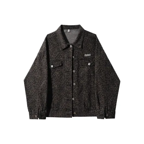 SANTASTIC Леопардовый принт Унисекс Пуховики