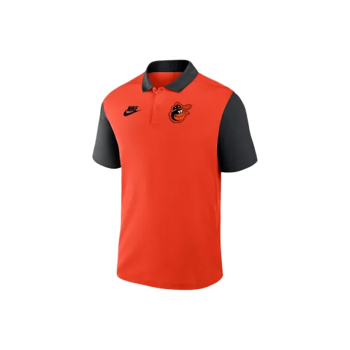 nike Оранжевый Красный Мужская Поло