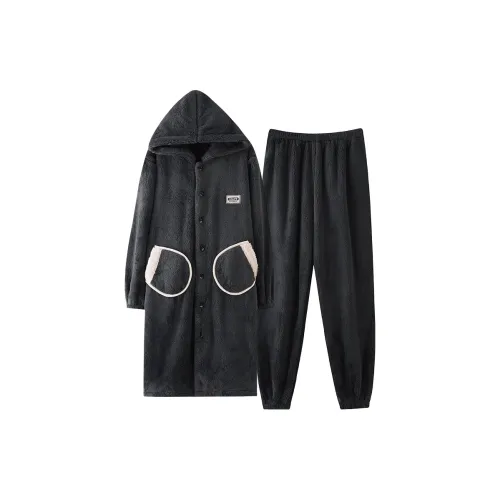 Qin Jing Серый Мужской Пижамный Комплект