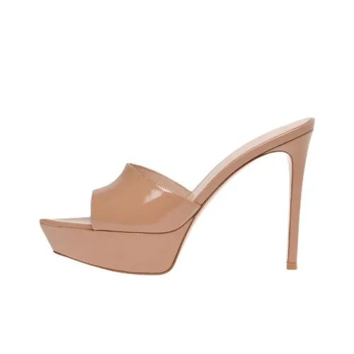 GIANVITO ROSSI Dasha Шлепанцы Женские Бежевые