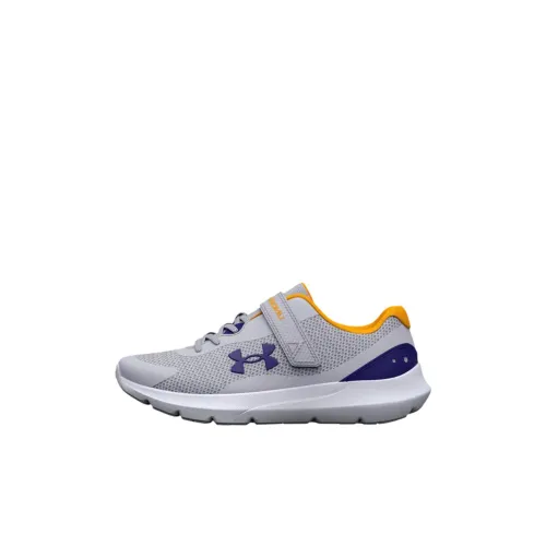 Under Armour Surge 3 AC Low Топ Детские беговые кроссовки Современный серый Children Возраст 3-7 лет