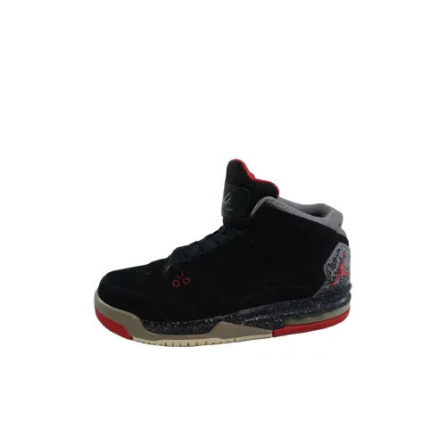 Jordan Flight Происхождение MID Топ Детские Баскетбольные Кроссовки Черный Унисекс