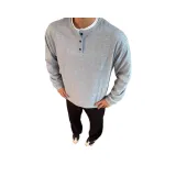 Серый с флисовой подкладкой