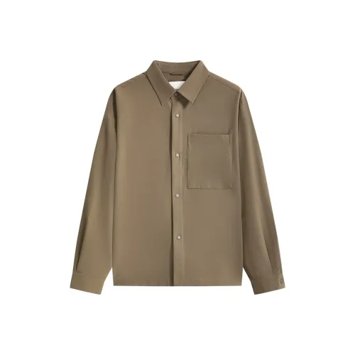 ZIOZIA Хаки Мужские Рубашки