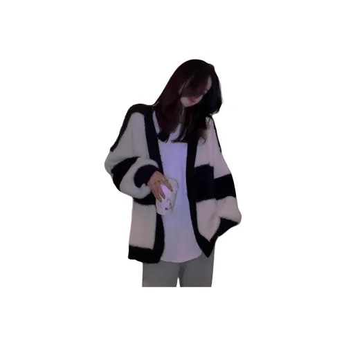 YOUSEKOO Черный Белый Женский Трикотаж