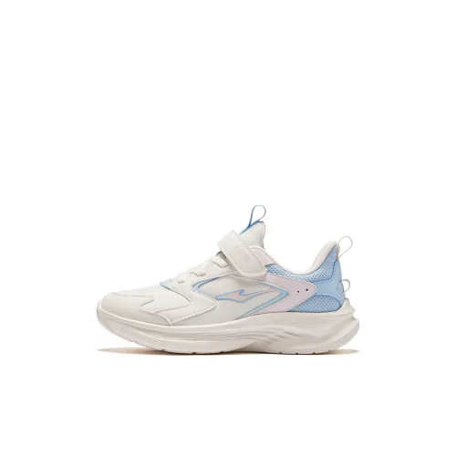 ERKE KIDS Устойчивый к истиранию Отскок Низкий Топ Детская Беговая Обувь Микрокристалл Белый Light Oxygen Синий Пресная Вода Розовый