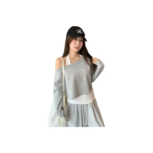 HIPHOPPUNKS Светлый Фотиния Серый Женский Свитшот