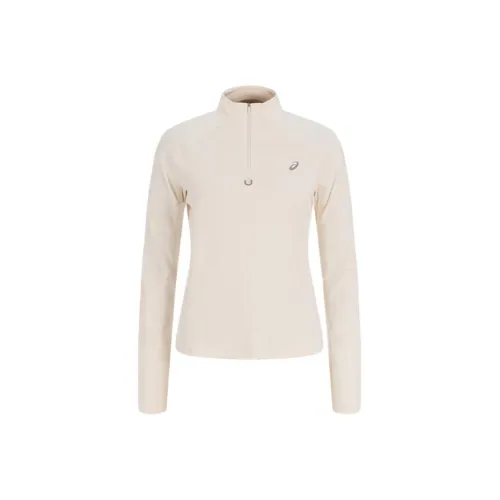 ASICS Бежевый Женский Флисовый Топ