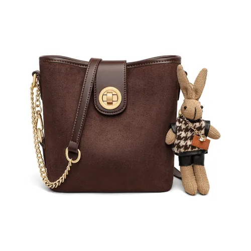 Crtnzo Kroez Коровья кожа Сумка через плечо Стандартная Женская Кофейная