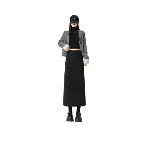 LANGQING Повседневный Длинный Юбка Женские