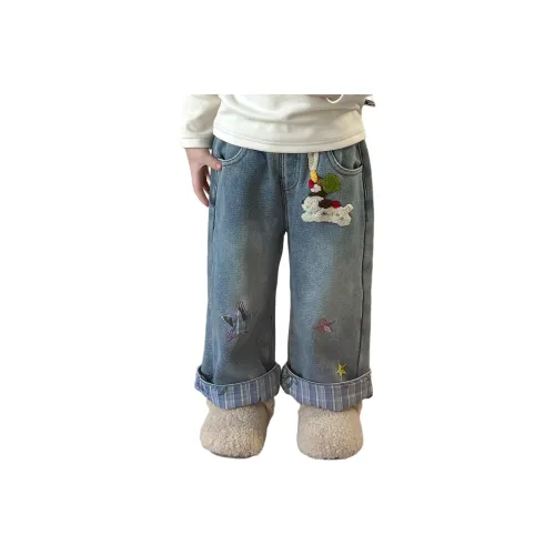 ЮЙЧЖАОЛИНЬ Синий Джинсы Предшкольные Джинсы