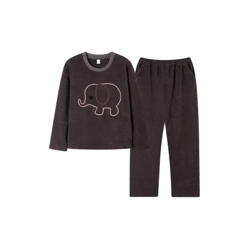 SHAQIAN L957080 Темно-серый Мужской Пижамный комплект