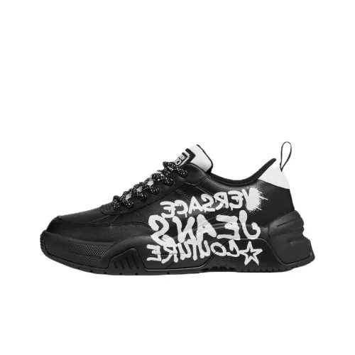 VERSACE JEANS Graffiti Stargaze Low Top Повседневная обувь Мужская Черная