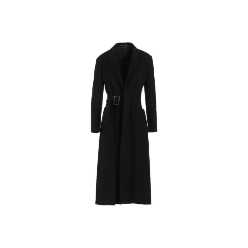 Yohji Yamamoto Femme FW25 W Ca BEAVER Ткань Обхват талии Ремень D Пальто Женское