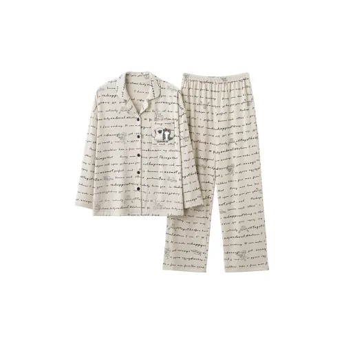 Supremo Cat Экрю Женские Пижамные комплекты для женщин