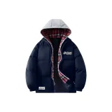 Темно-синий, красная клетка