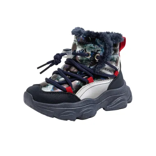 QIUTEXIONG Противоскользящие анти-KICK с высоким верхом детские хлопковые ботинки