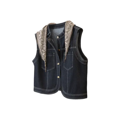 Cypress House Темно-синие женские жилеты