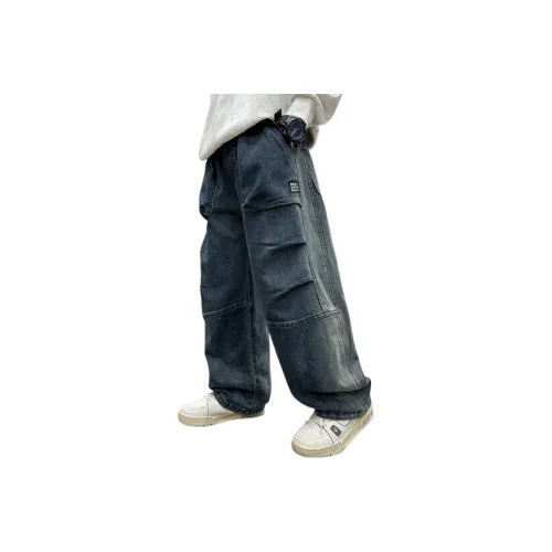 Meng Jia Class Синие школьные джинсы