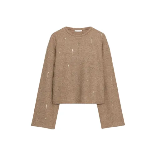 ZARA Зебра с принтом бежевый женские T-рубашки