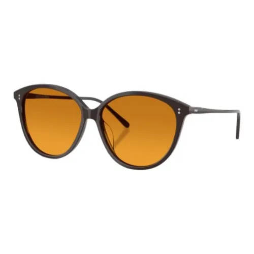 Oliver Peoples Ацетат OVAL SUNGLASSES Женские Черный