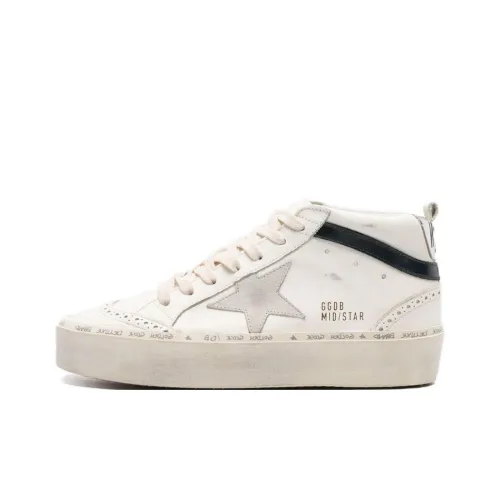Golden Goose Mid Star MID Топ Скейтборд Кроссовки Женские Белые
