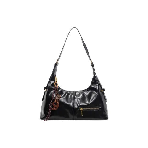 WHERE WHAT WHO ПУ (полиуретан) Сумка через плечо Стандартная Женская Черная Бордовая Кофейная Коричневая