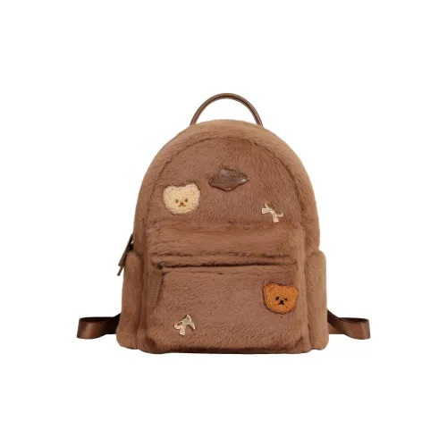 AILUXI Ткань Рюкзак Стандартный Женский Какао-Коричневый