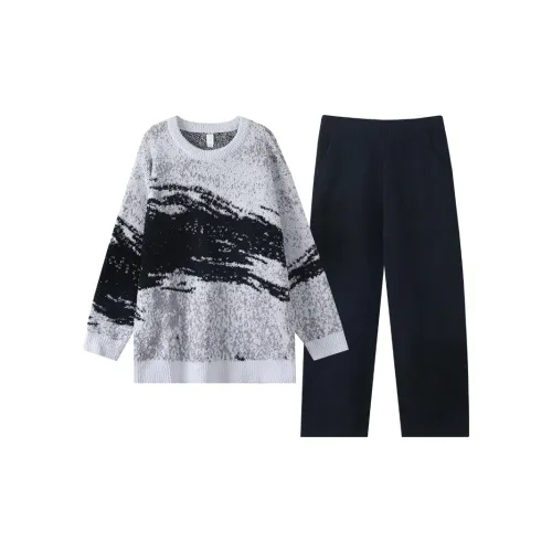 X QINGE Серый Женский Пижамный Комплект