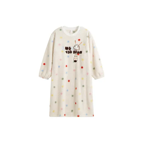 Gongdie Абрикос Женские Ночные сорочки