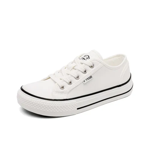 PAUL FRANK Износостойкий Низкий Топ Повседневная Обувь Женская Белая
