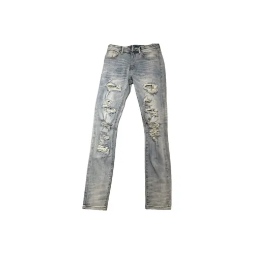 CAT'S PAW Синий Унисекс Джинсы