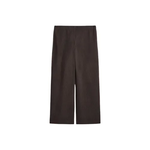COS Темно-коричневые женские повседневные штаны