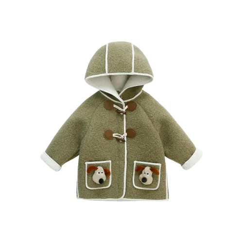 SHIBU PI Дом Mao Собака Шерстяные пальто Зеленый Kids Жилеты