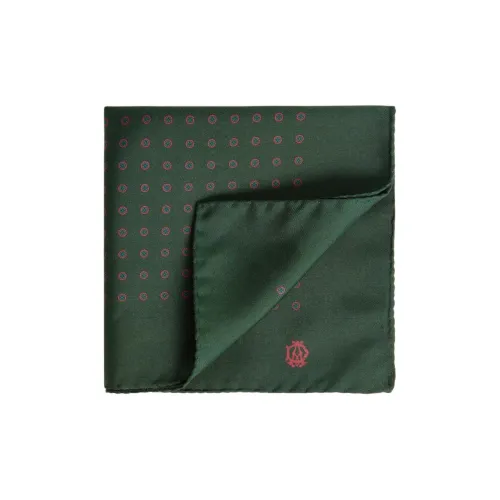 Dunhill Тутовый шелк Карманное полотенце Мужское Темно-зеленый