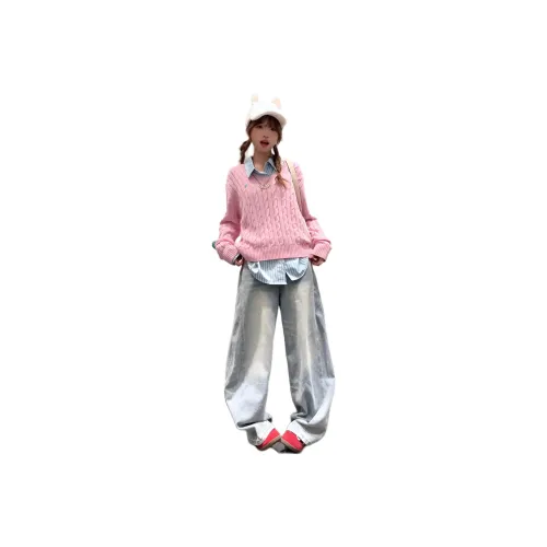 HIPHOPPUNKS Розовый Женский Трикотаж