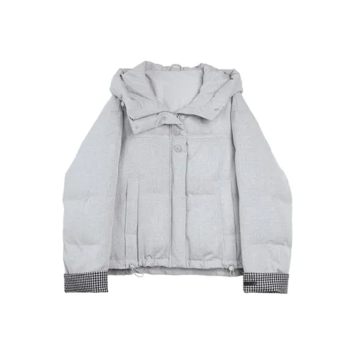 ELLE Светло-серый женский пуховик