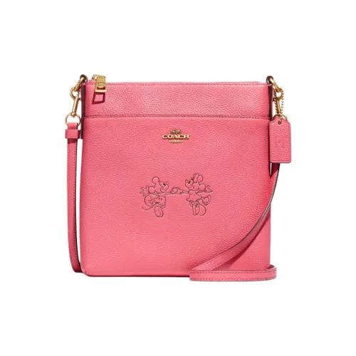 COACH Kitt Женские Латунь Розовый Красный