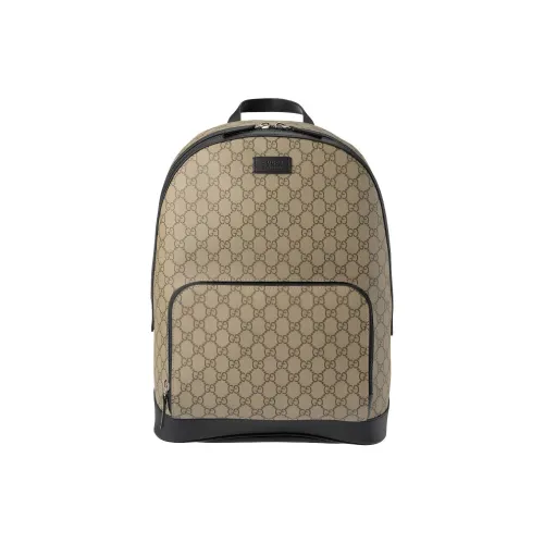 GUCCI GG Supreme Холст Рюкзак Мужской Бежевый