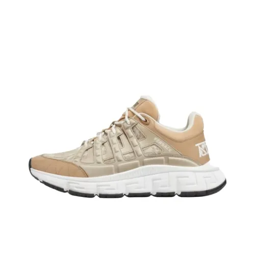 VERSACE Barocco Низкий Топ Повседневная Обувь Мужская Бежевая